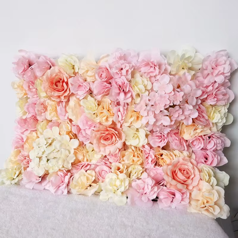 Mur de Fleurs Artificielles pour Décoration de Mariage
