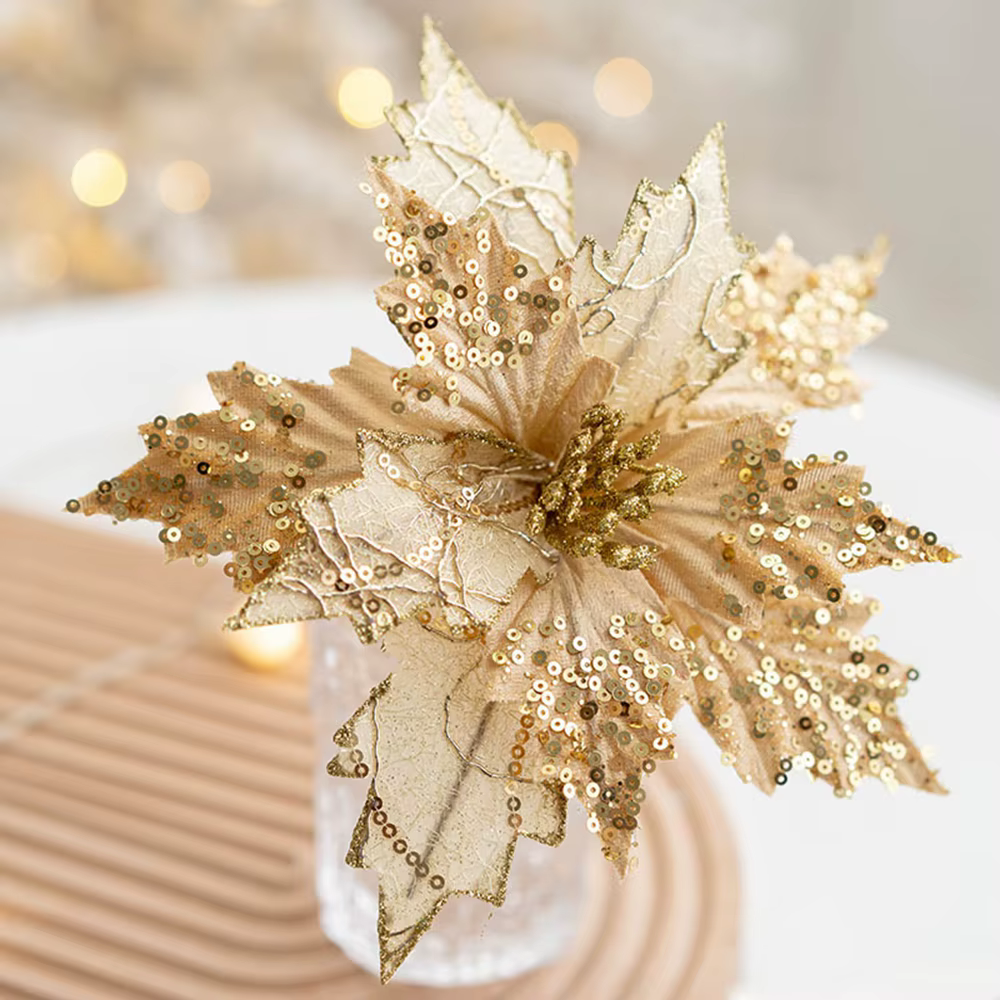 Fleur de noël artificielle de haute qualité