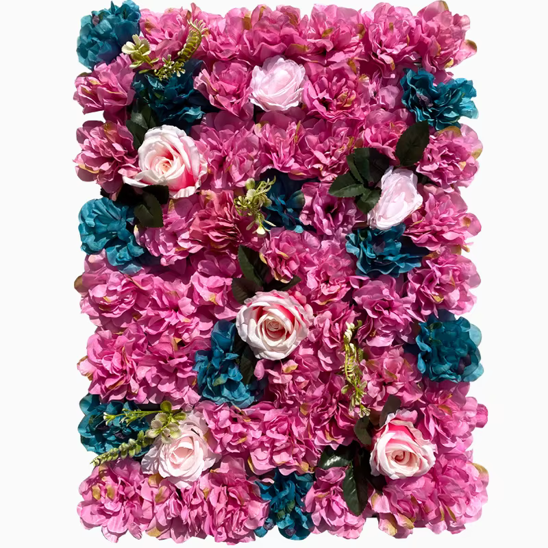 Panneau Mural de Fleurs Artificielles