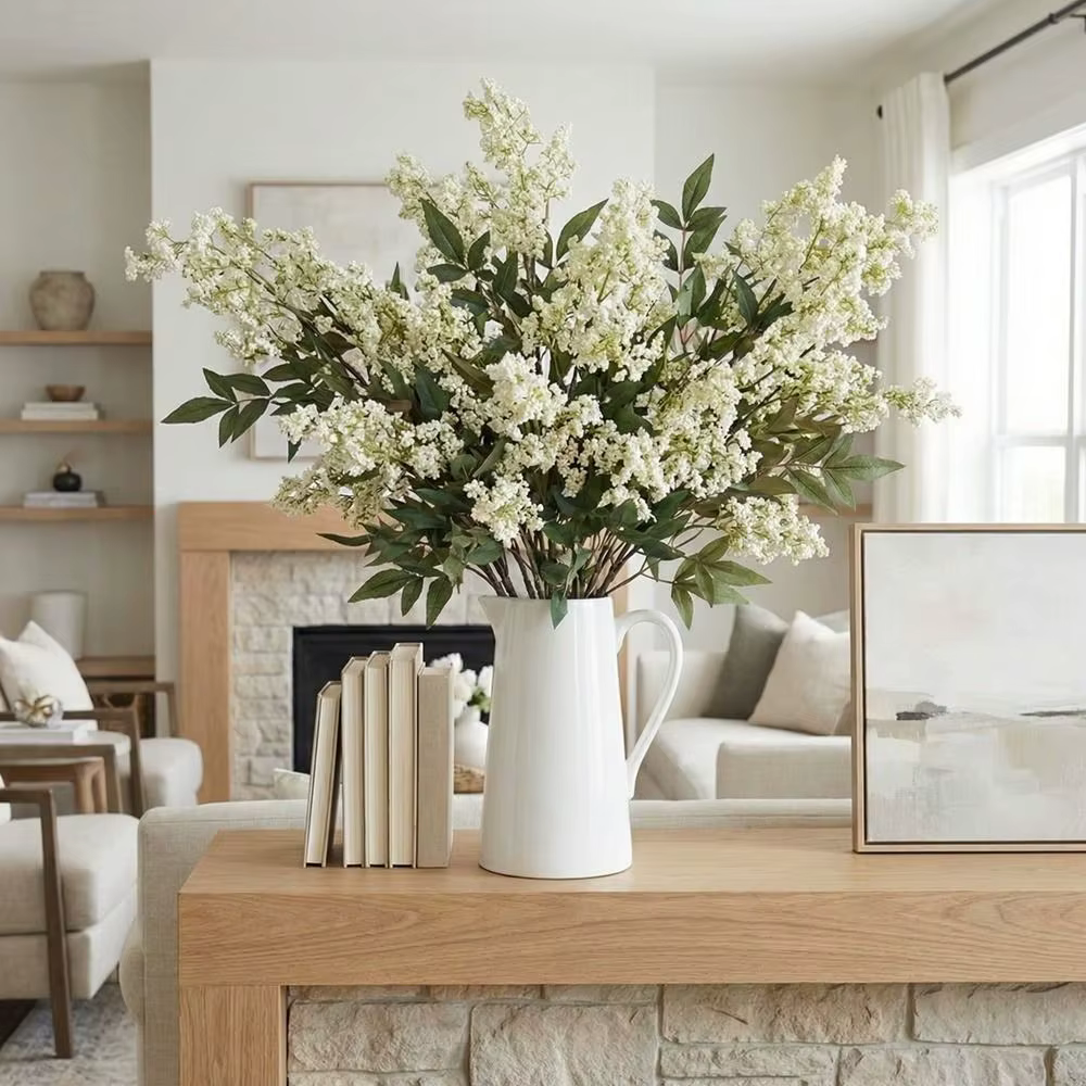 Branche de baies de Nandina artificielle en plastique