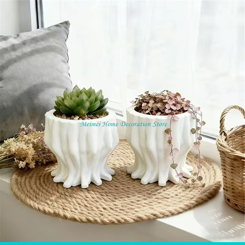 H7BF – jardinière décorative élégante en forme jambe