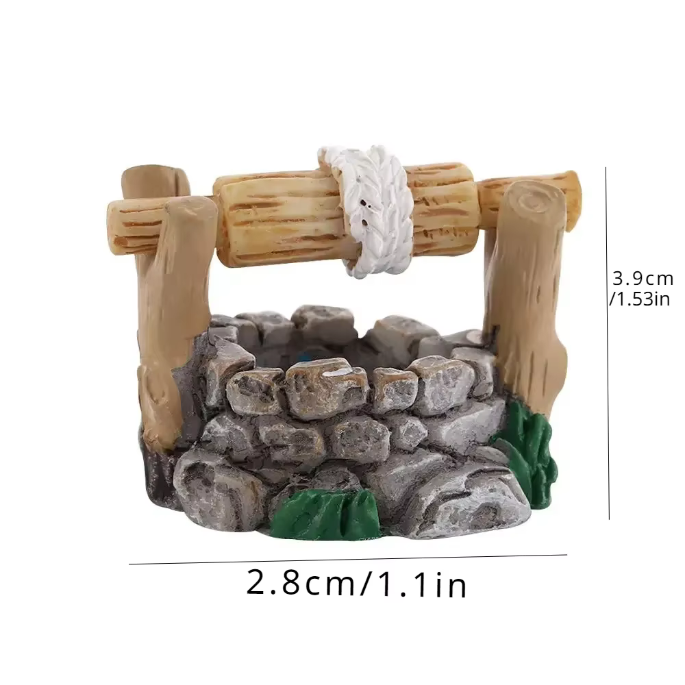 1pc bricolage Miniature fée jardin pelouse ornement Pot artisanat montagne maison de poupée décor