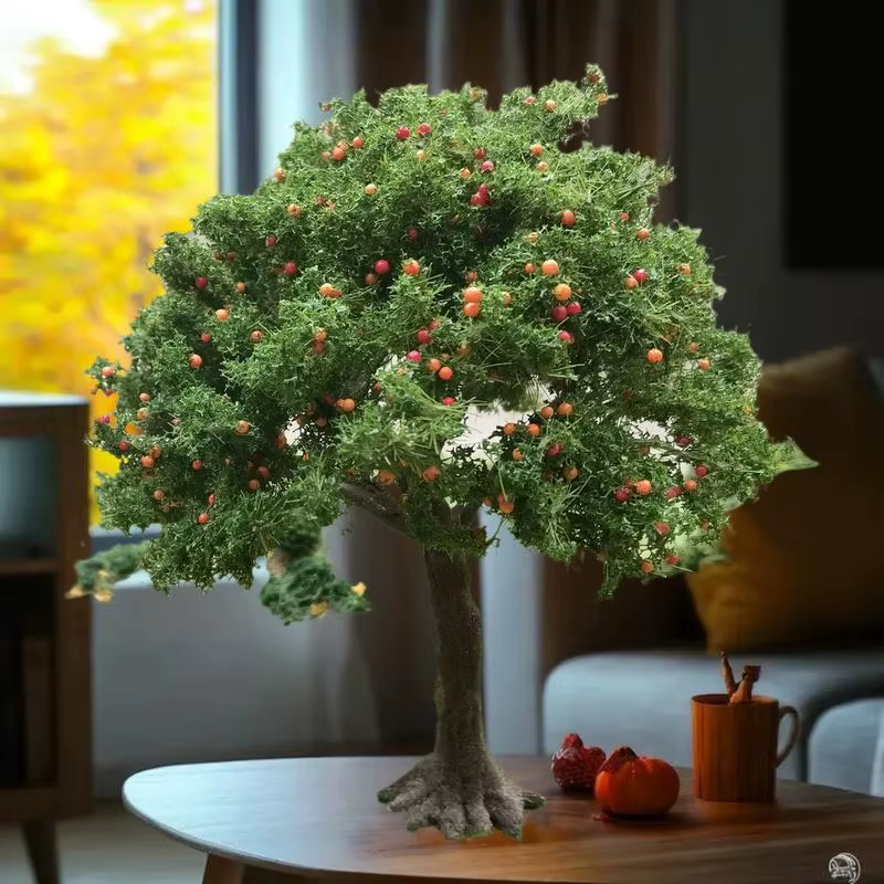 Arbres-fruits miniatures détaillés DIY pour aménagement de modèles