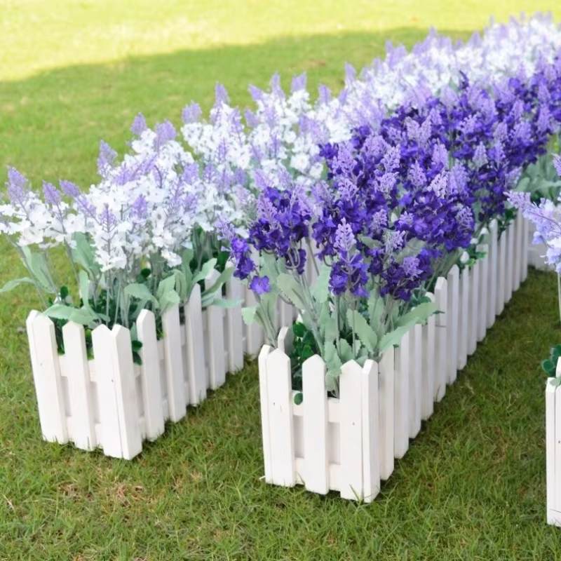 10 têtes de fleurs artificielles de lavande