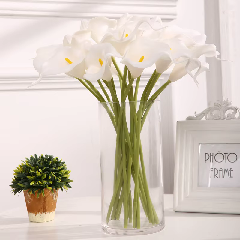 5/10/15/20 pièces vraie touche Calla Lily fleurs artificielles