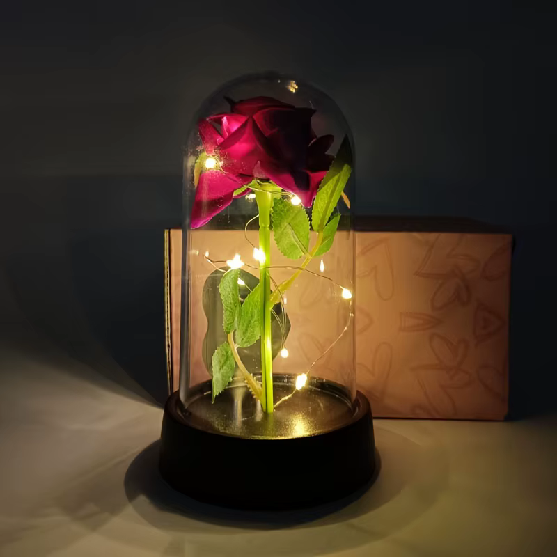 Rose éternelle, cadeau d'anniversaire de mariage