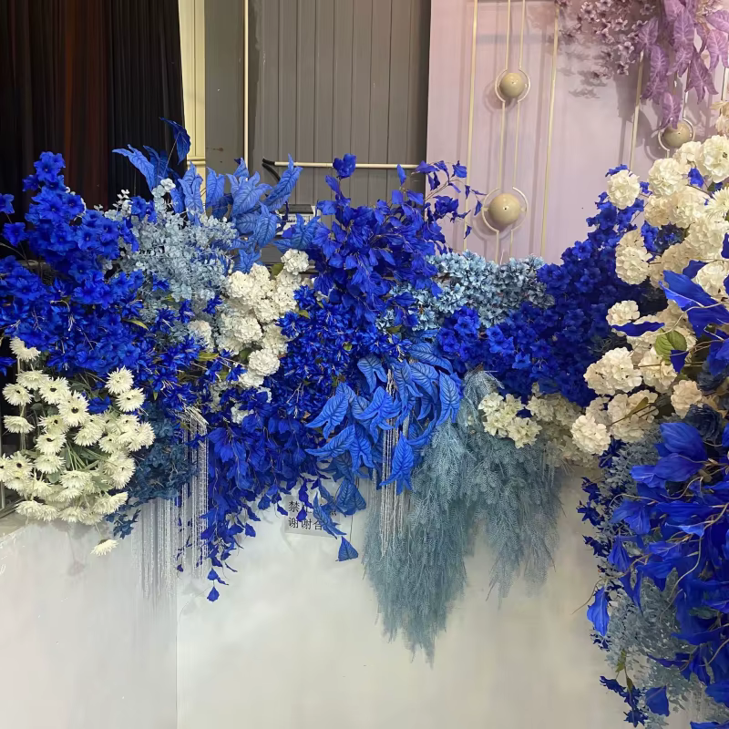 Fleurs de la série bleu royal