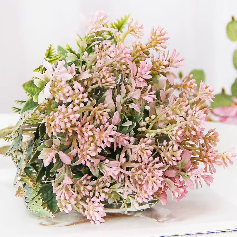 Plantes vertes artificielles à 15 têtes