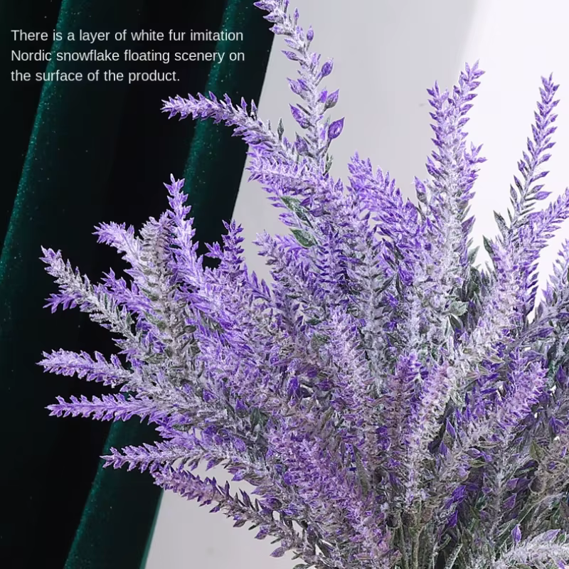 Bouquet de fleurs artificielles en plastique de lavande