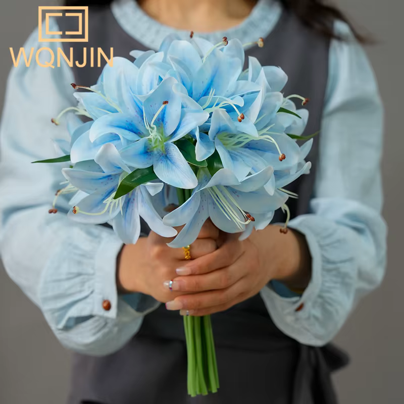 1 paquet de 20 fleurs de Simulation de lys pour la décoration de la maison