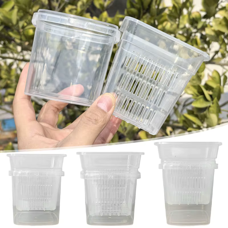 Pot de fleurs auto-arrosant à double couche pour plantes