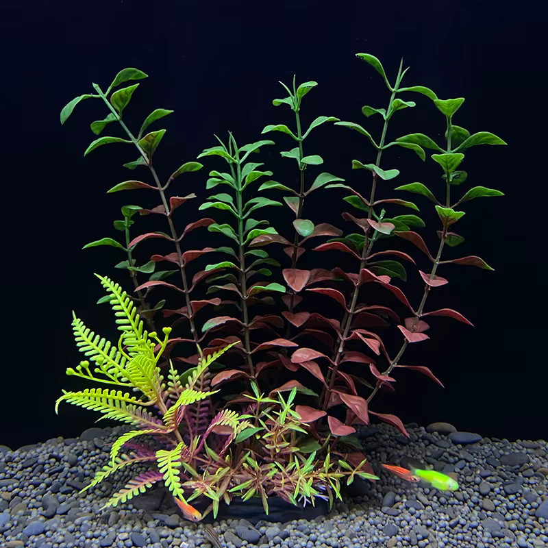 Plantes artificielles de décoration d'aquarium