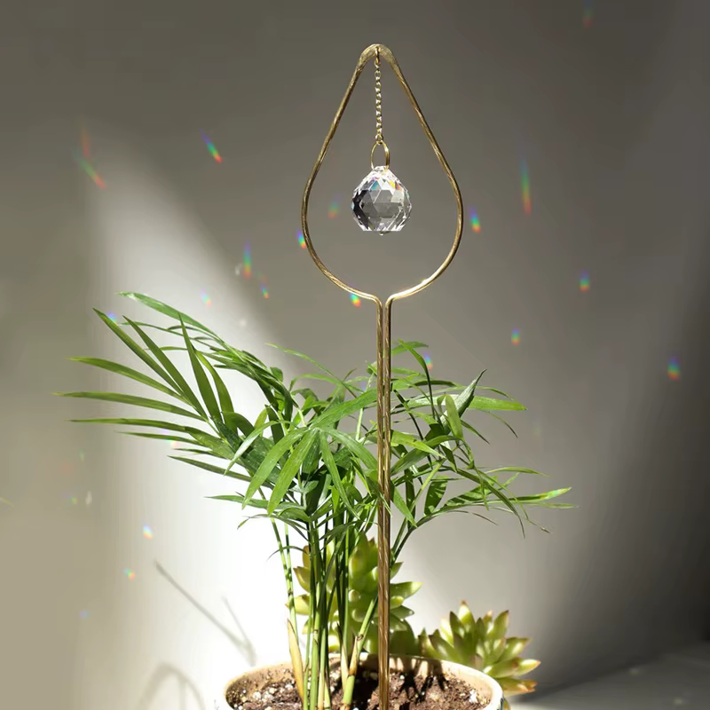 Piquets de plantation en cristal, décoration de jardin, lot de 3