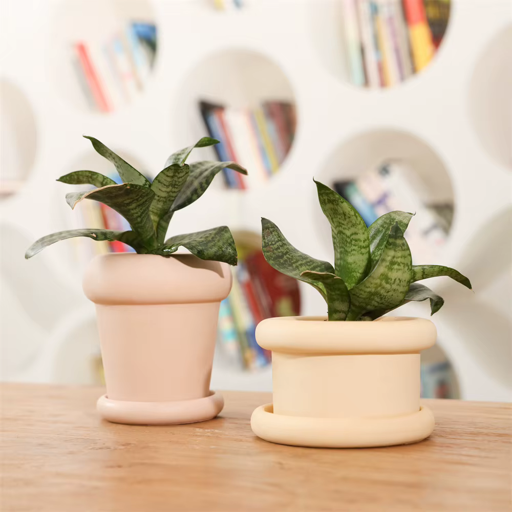 Boowan Nicole Colonne Pot de Plante Silicone Moules pour Ciment Fait Main Succulent Pot Béton Moule Décor À La Maison