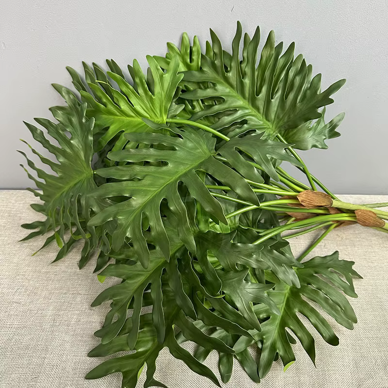 Plantes vertes simulées au toucher