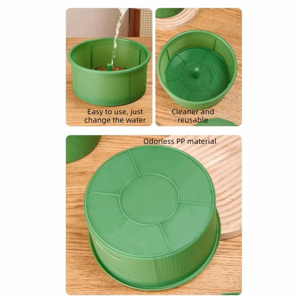 Pots de pépinière en plastique pour germes de haricots
