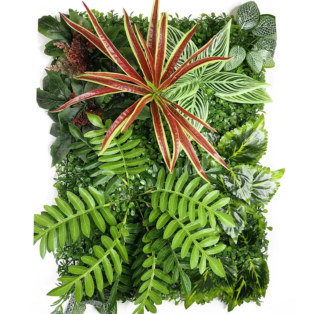 40CM * 60CM plante artificielle feuille feuillage haie herbe tapis verdure panneau décor mur clôture