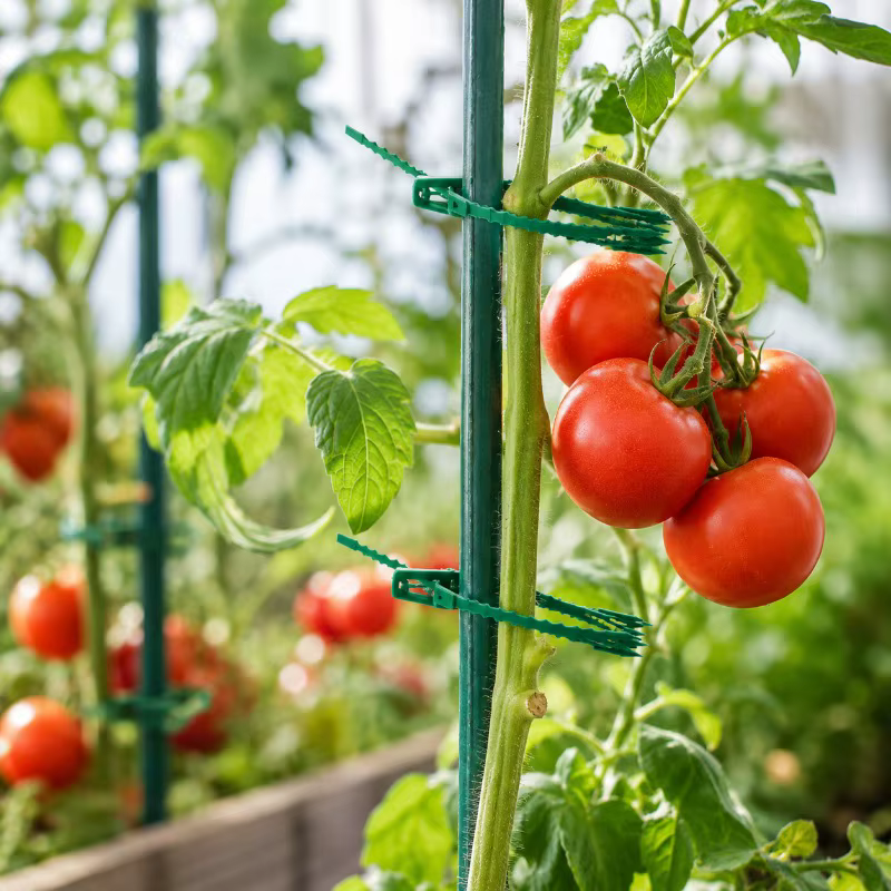 50 attaches de câbles réglables en plastique réutilisables pour plantes