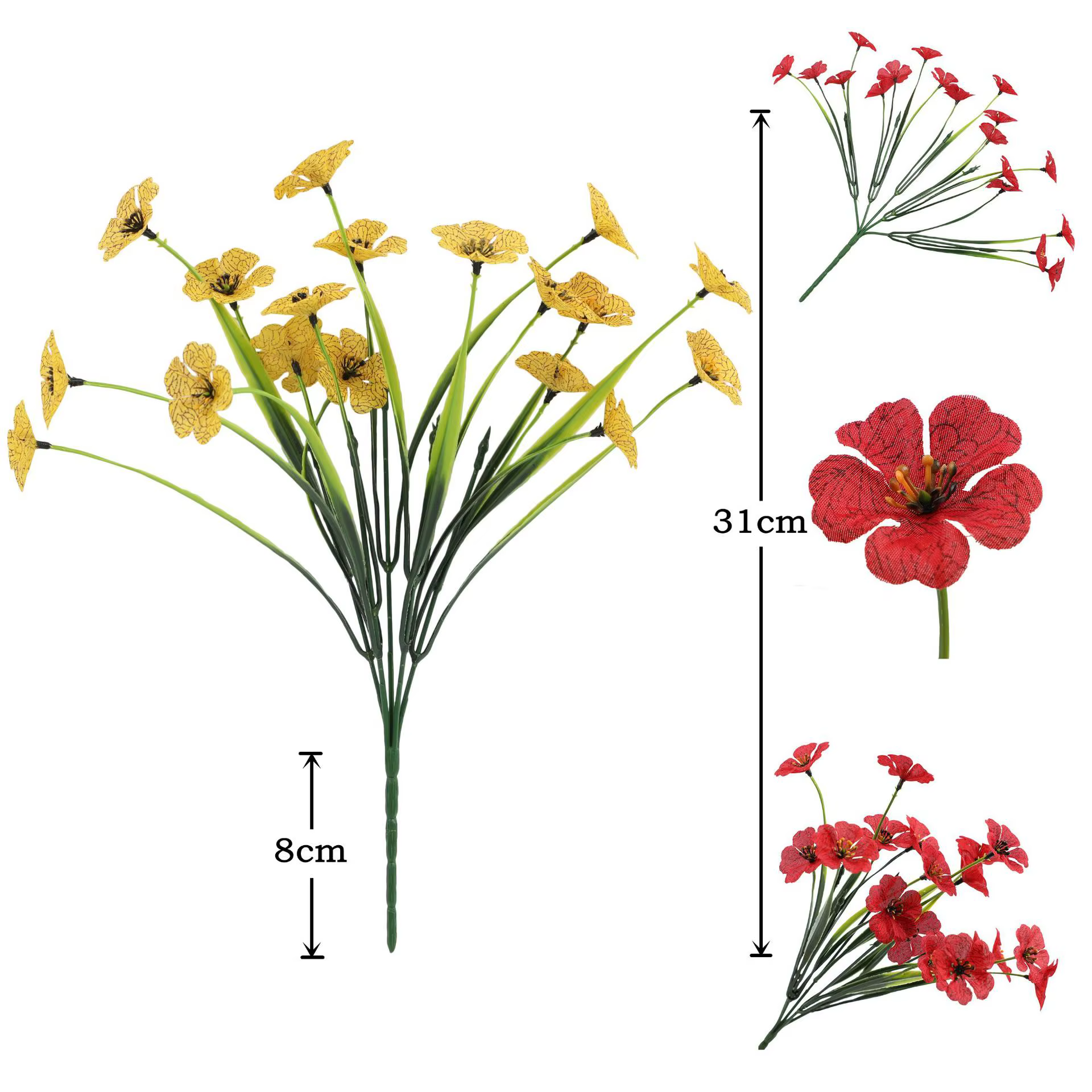 Fleurs artificielles d'extérieur