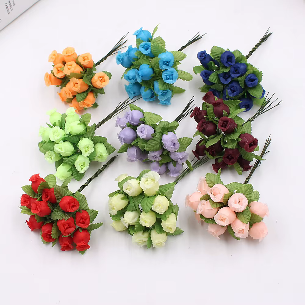 Mini Bouquet de Fleurs Artificielles InjRose