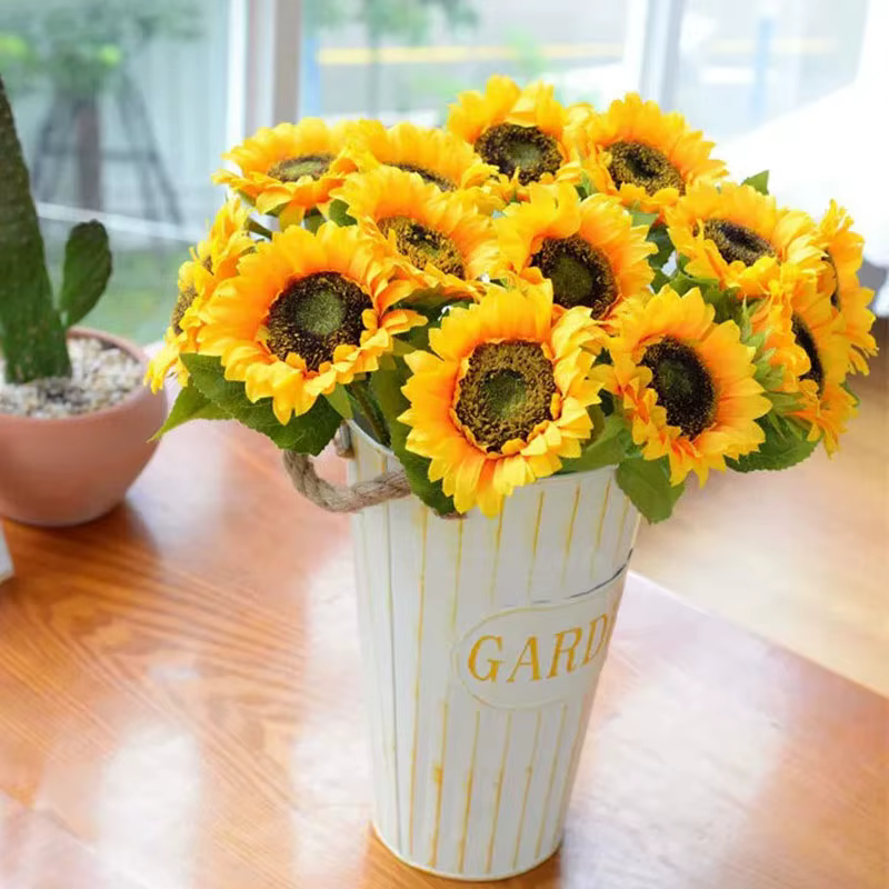 Fleur de tournesol artificielle très réaliste