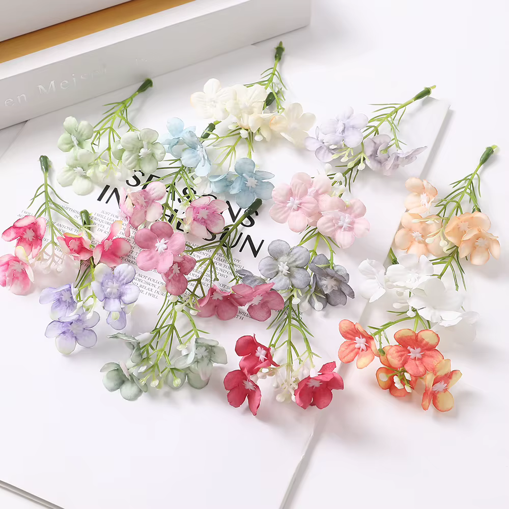 10/20 pièces fleurs de Gerbera artificielles tête de marguerite décor à la maison bricolage guirlande fête de mariage fleur décoration murale épingle à cheveux accessoires