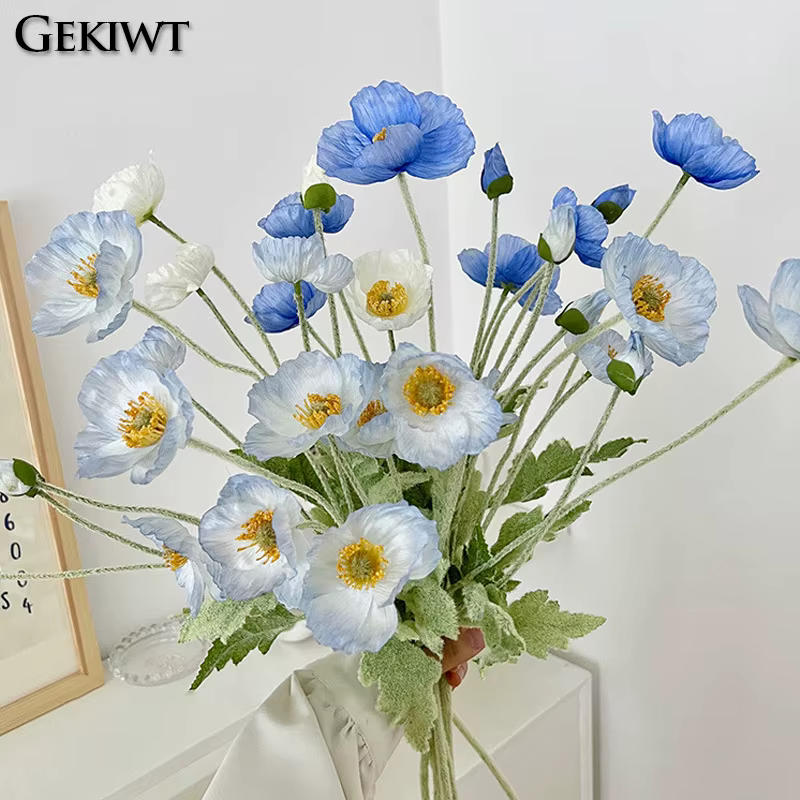 Fleurs artificielles en soie Flocking Yu Meiren