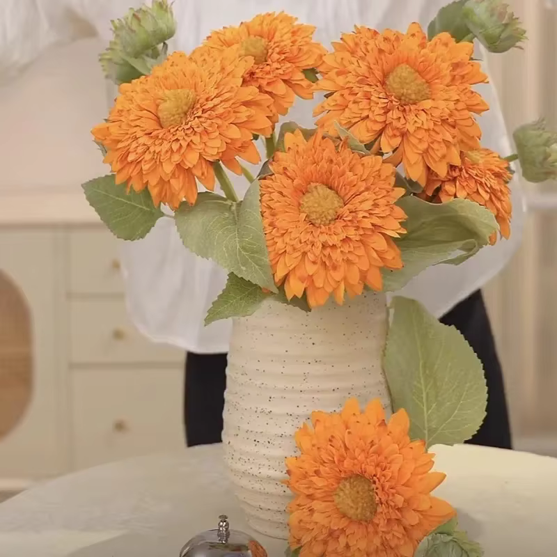 Tournesols artificiels à double pétale