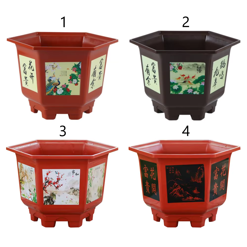 Pot de fleur en plastique durable