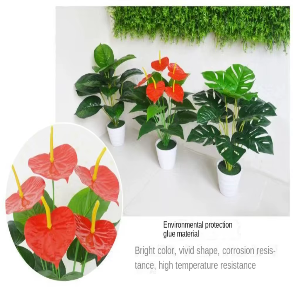 Palme rouge artificielle 35/50CM