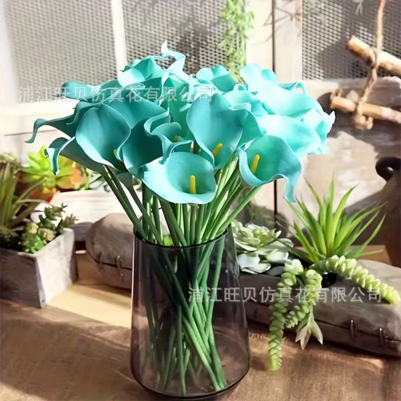 Mini fleur artificielle de calla en PU