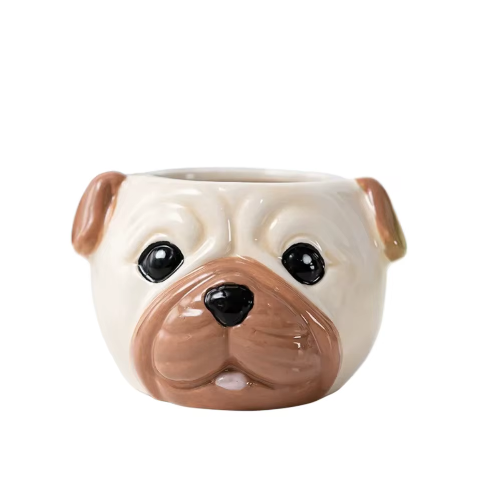 Pots de fleurs en céramique en forme d'animaux