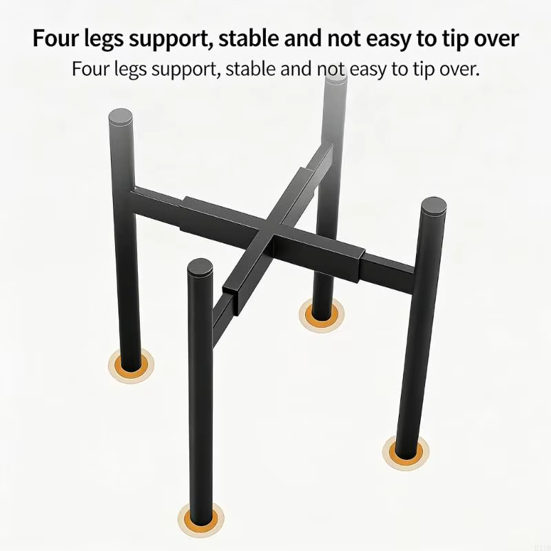 Support plante en métal réglable extensible