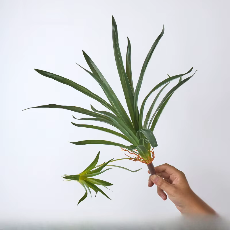 Lot de 5 plantes artificielles Chlorophytum Comosum roses