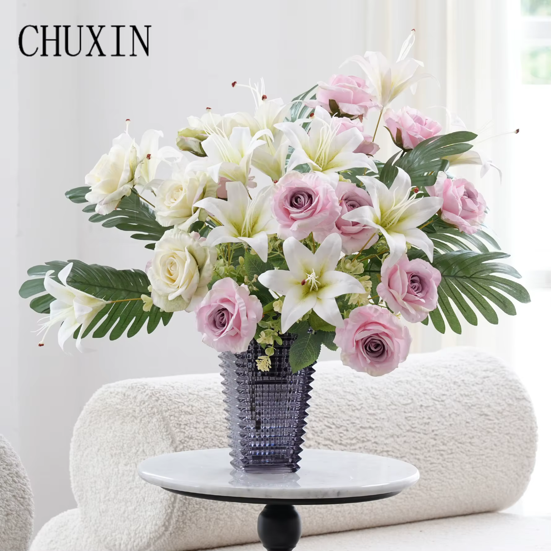 Bouquet de fleurs artificielles C2025 en soie
