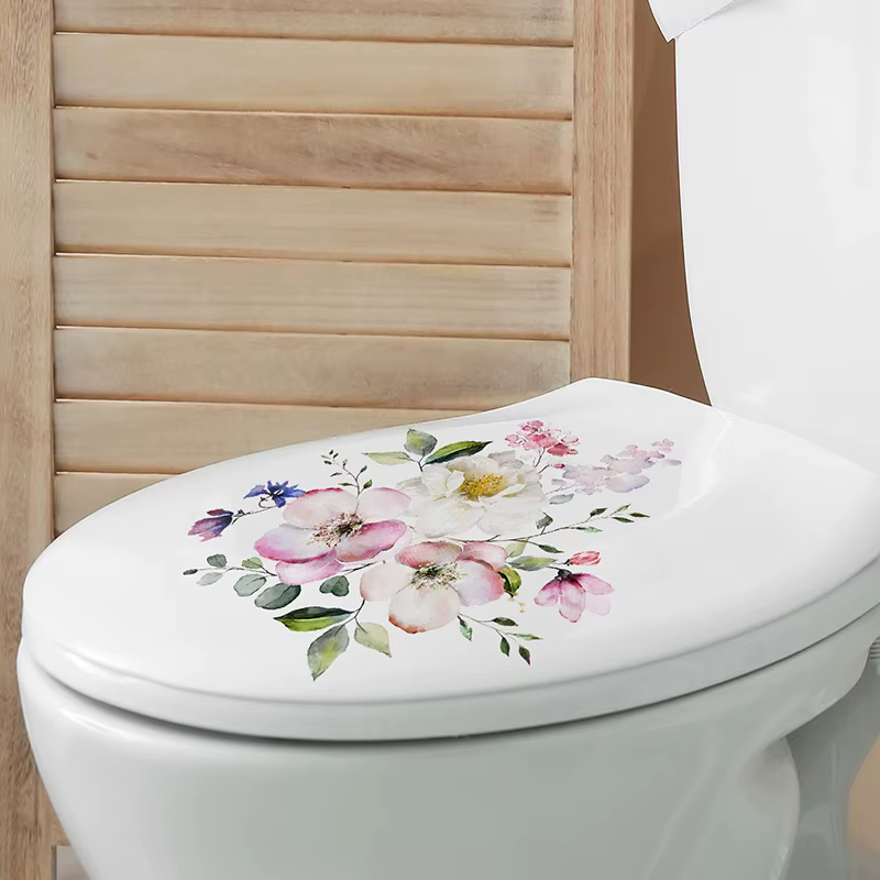 Autocollant Mural auto-adhésif à diverses plantes vertes et fleurs