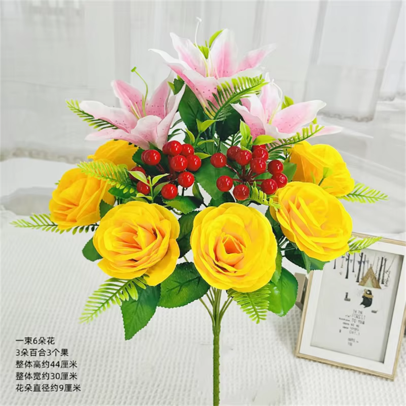 Simulation de fleurs, nouveau Bouquet de fausses