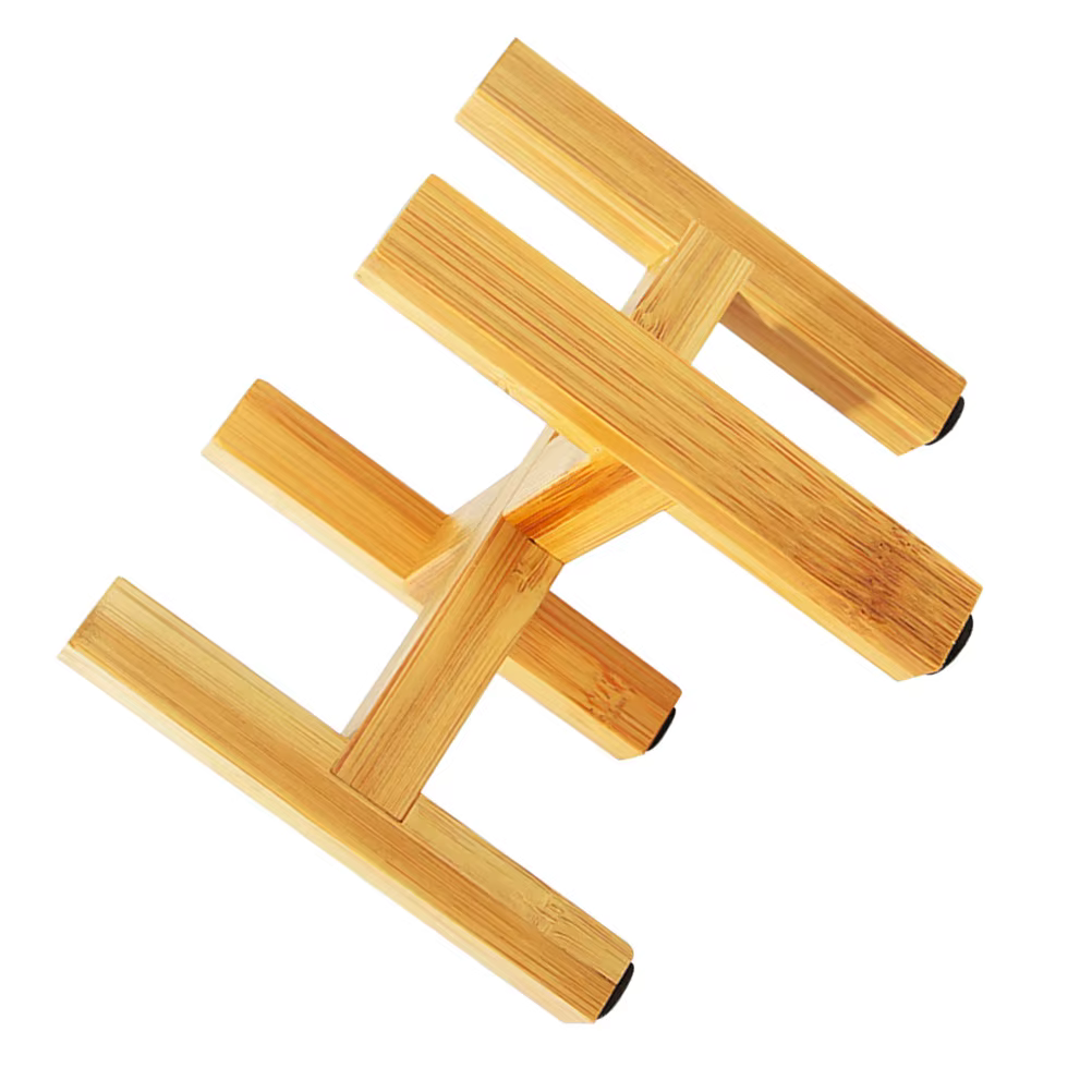 Support de pot de fleurs en bois créatif