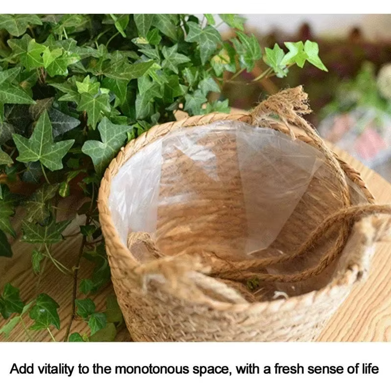 Pot suspendu de jardin en macramé