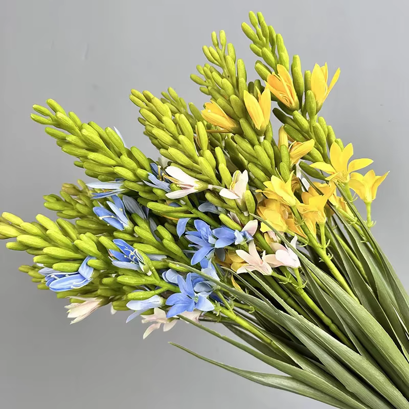 2 pièces artificielle jacinthe fleur bourgeon Agapanthus plante soie fausses fleurs Simulation nuit parfum Auditorium décoration
