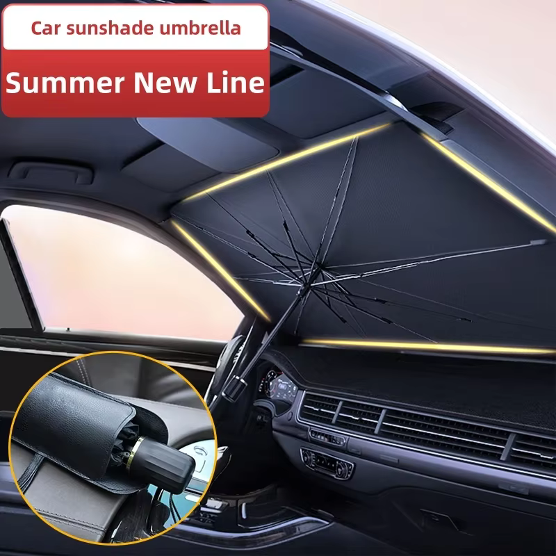Pare-soleil de voiture, pare-soleil de voiture, Parasol d'été, intérieur de pare-brise, accessoires de Protection pour ombrage automobile, nouveau