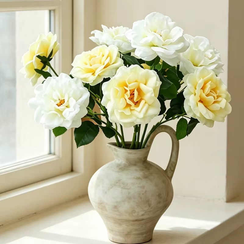 12 pièces de fleurs artificielles