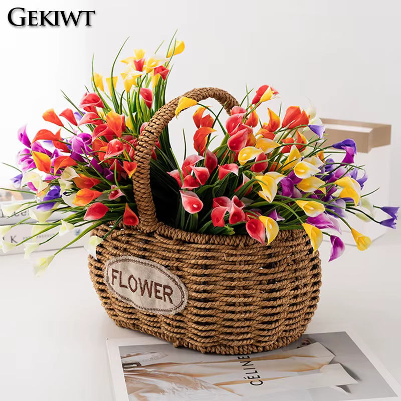 Lot de petites fleurs artificielles