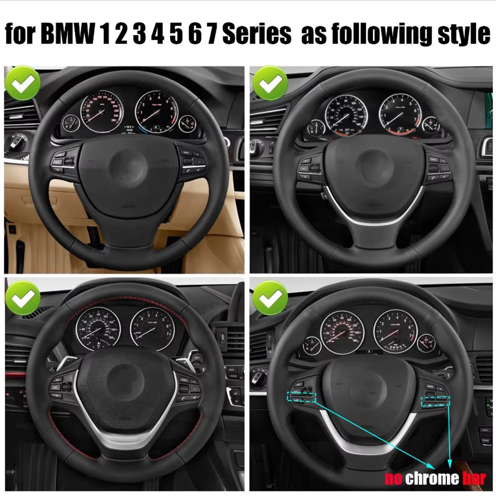 Accessoires de voiture pour BMW Série 1 3 4 5 6 7 Bouton de commande multifonction du volant pour F10 F11 F20 F30 F34 F36 F07 F01 F02