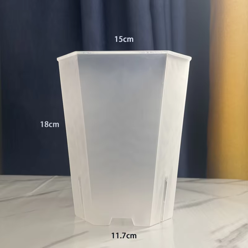 Pot de fleurs Transparent 15cm