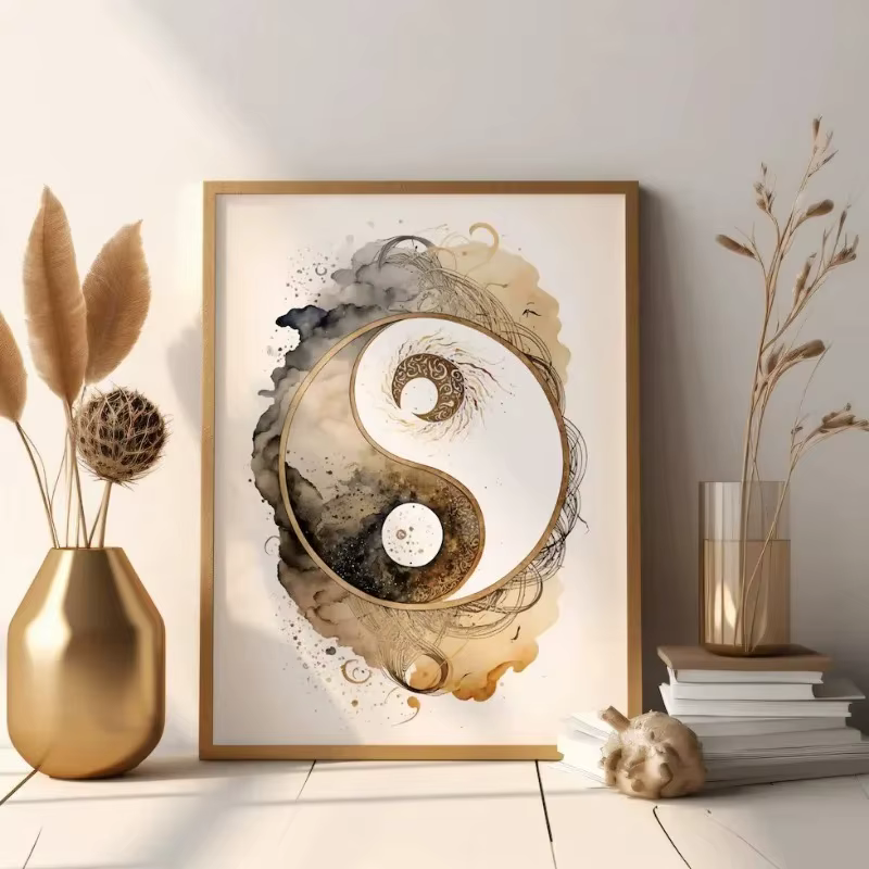 Arbre de vie bouddha fleur de Lotus Zen Yoga méditation spirituelle Vintage mur Art affiche impression toile peinture pour chambre décor à la maison