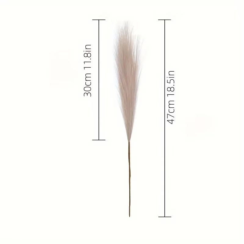 Grand décor de faux pampas enge pour vase de sol