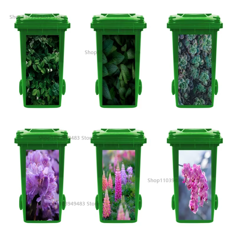 Autocollants muraux imperméables auto-adhésifs pour plantes à fleurs