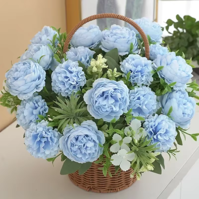 Bouquet d'hortensias artificiels pour mariage