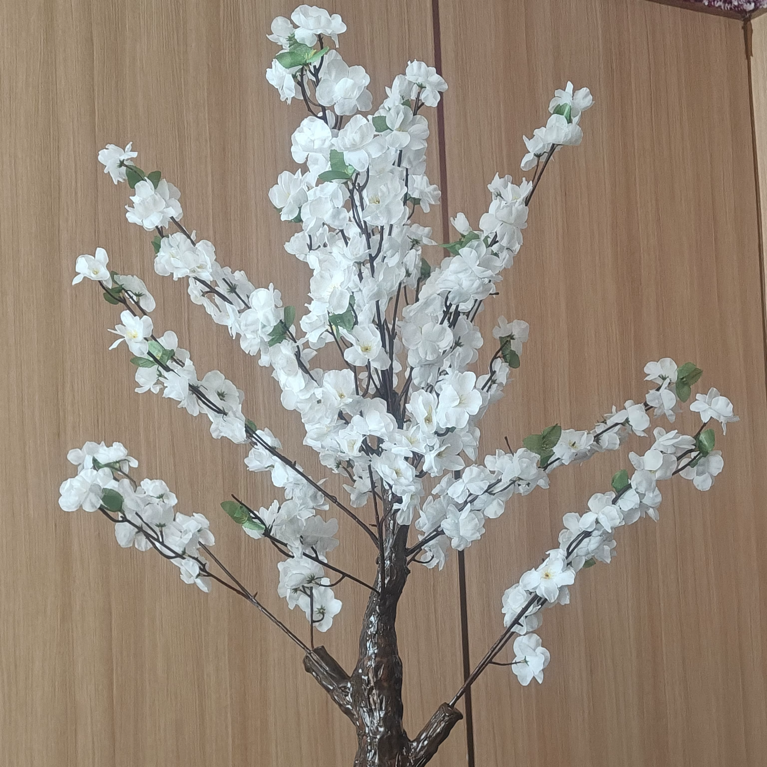 Arbre de Table Artificiel Blanc pour ixde Mariage, Simulation de Fleurs